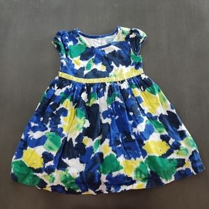 Baby Gap Toddler Girl Blue Yellow Summer Dress Size 3T